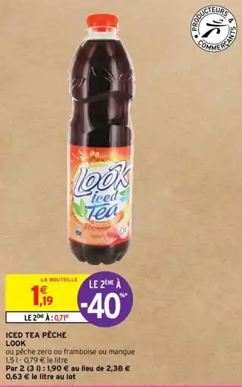Intermarché Hyper ICED TEA PÊCHE LOOK offre