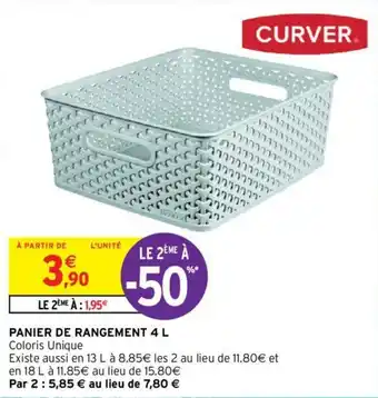 Intermarché Hyper PANIER DE RANGEMENT 4 L offre