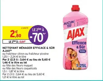 Intermarché Hyper NETTOYANT MÉNAGER EFFICACE & SÛR AJAX(b) offre
