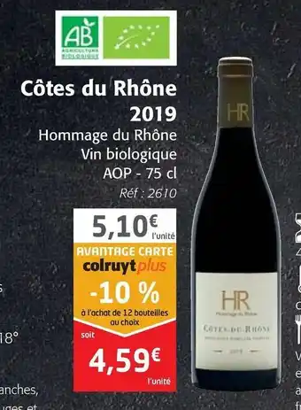 Colruyt Côtes du Rhône offre