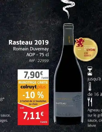 Colruyt Rasteau 2019 offre