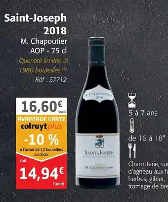 Colruyt Saint-Joseph 2018 offre