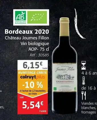 Colruyt Bordeaux 2020 offre
