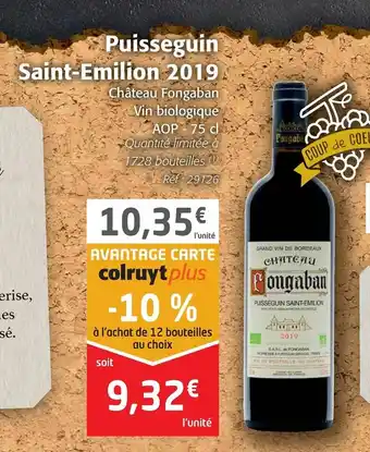 Puisseguin Saint-Emilion 2019