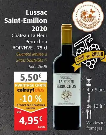 Colruyt Lussac Saint-Emilion 2020 offre