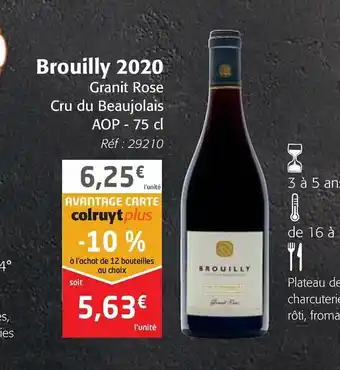 Colruyt Brouilly 2020 offre