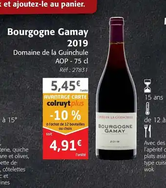 Bourgogne Gamay 2019