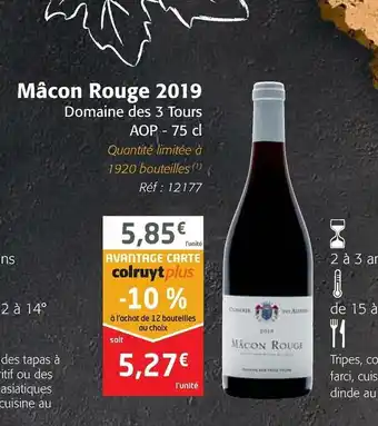 Mâcon Rouge 2019