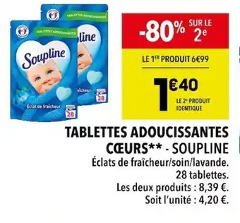 Supeco TABLETTES ADOUCISSANTES CŒURS** - SOUPLINE offre