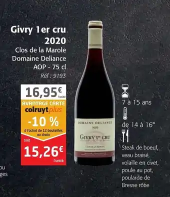 Givry 1er cru 2020