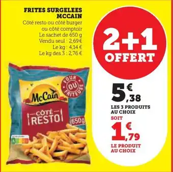 Hyper U FRITES SURGELEES MCCAIN offre