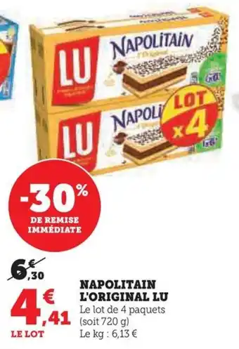 Hyper U NAPOLITAIN L'ORIGINAL LU offre