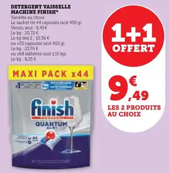 Hyper U DETERGENT VAISSELLE MACHINE FINISH offre