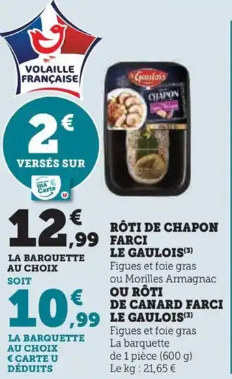 Hyper U RÔTI DE CHAPON FARCI LE GAULOIS offre