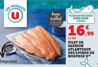 Hyper U FILET DE SAUMON ATLANTIQUE DES FJORDS DE NORVEGE U offre