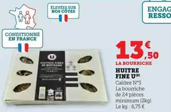 Hyper U HUITRES FINES U offre
