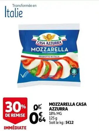 Auchan Mozzarella Casa Azzurra offre
