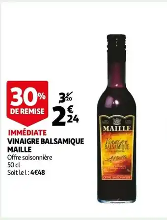 Auchan Vinaigre Balsamique Maille offre
