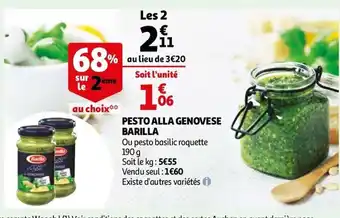 Auchan Pesto Alla Genovese Barilla offre