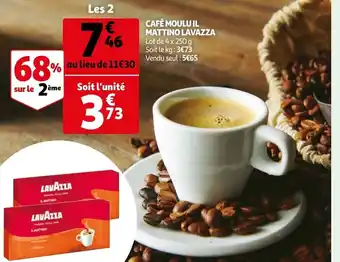 Auchan Café moulu il mattino Lavazza offre