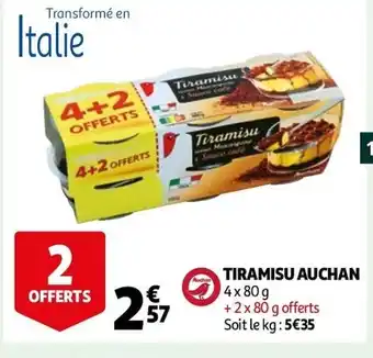 Auchan Tiramisu Auchan offre