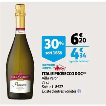Auchan Italie Prosecco Doc offre