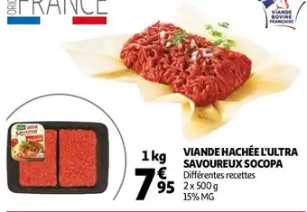 Auchan Viande hachée l'Ultra savoureux Socopa offre