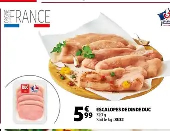Auchan Escalopes de dinde Duc offre