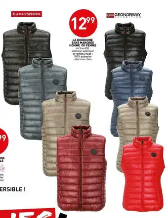 Stokomani La doudoune sans manches homme ou femme offre