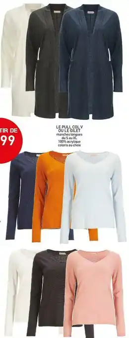 Stokomani Le pull col v ou le gilet offre