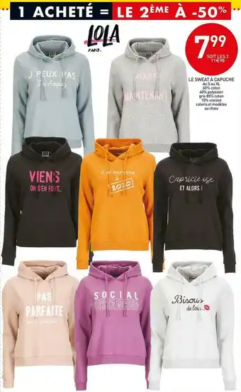 Stokomani Le sweat à capuche offre
