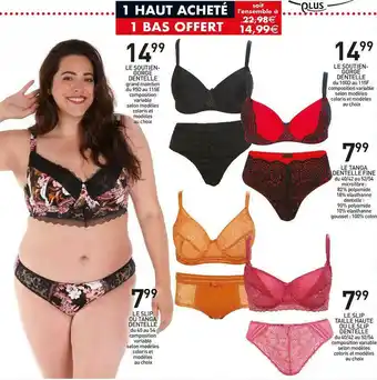 Stokomani Le soutiengorge dentelle, le tanga dentelle fine, le slip ou tanga dentelle, le slip taille haute ou le slip dentelle offre