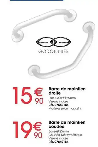 Godonnier Barre de maintien droite
