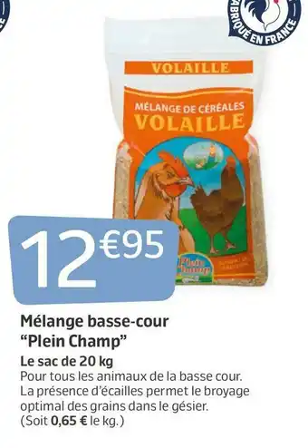 Jardiland Mélange basse-cour “plein champ” offre