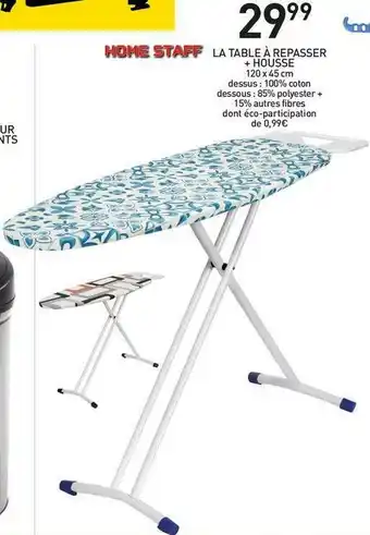 Stokomani La table à repasser + housse offre