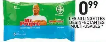 Stokomani Mr.propre les 60 lingettes désinfectantes multi-usages offre