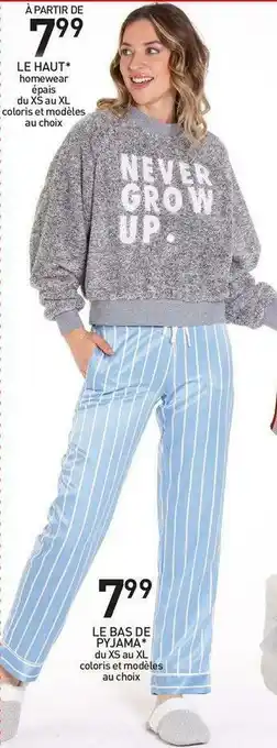Stokomani Le haut + le bas de pyjama offre