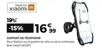 Xiaomi support de téléphone