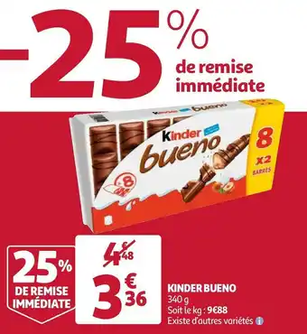 Auchan Knder kinder bueno offre
