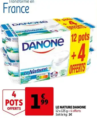 Auchan Danone le nature offre