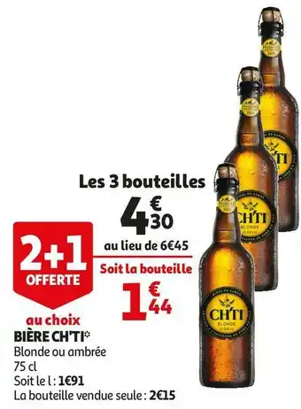 Auchan Ch'ti bière ch'ti offre
