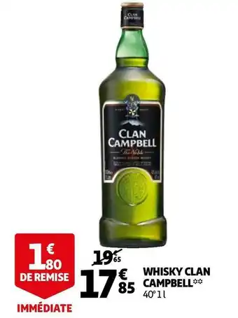 Auchan Clan campbell whisky offre