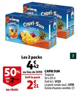 Auchan Capri sun capri sun offre
