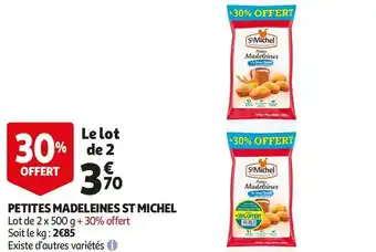 Auchan St michel petites madeleines offre