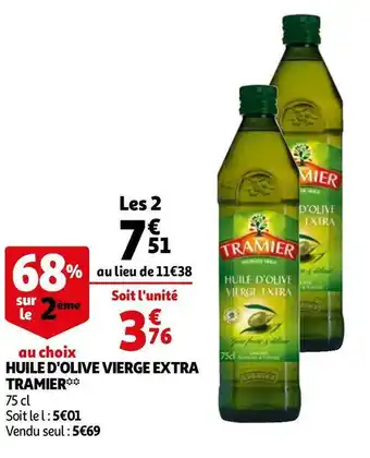 Auchan Tramier huile d'olive vierge extra offre