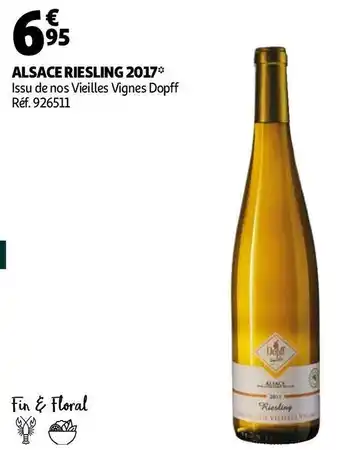 Auchan Dopff alsace riesling 2017 offre