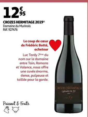 Domaine du murinais crozes hermitage 2019