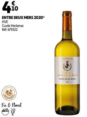 Auchan Cuvée hortense entre deux mers 2020* offre