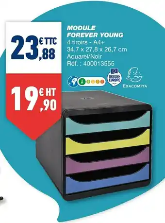 Bureau Vallée Exacompta module forever young offre