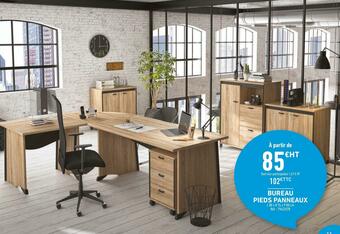 Bureau Vallée Bureau pieds panneaux offre